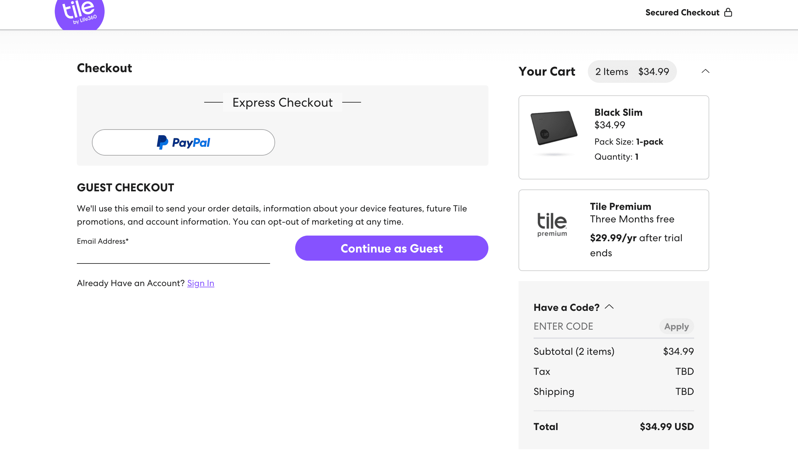 How to apply Tile coupon code